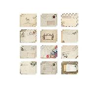 Tarjeta de felicitación enviada a bendecir 12 piezas/juego de mini sobres de correo aéreo de estilo europeo vintage para tarjeta de felicitación de fiesta Grateful to Have You. Mano de obra creativa y