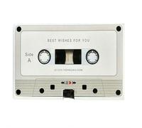 Tarjeta de felicitación grabable de voz, cinta de casete de grabación de voz, tarjeta de felicitación del día de San Valentín, tarjeta de felicitación grabable de voz en blanco de 60 segundos, habla