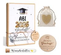 Tarjeta de Felicitación Graduación + Llavero de Graduación,Caja de Regalo para Graduados 2026,Caja de Regalo de Graduación de Bachillerato - Regalo, Tarjeta Enhorabuena Oposiciones