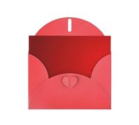 Tarjeta de felicitación impresa a rayas rojas con sobre, interior en blanco para cumpleaños, Navidad, todas las ocasiones, 6 x 4 pulgadas