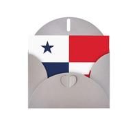 Tarjeta de felicitación impresa con la bandera de Panamá, tarjeta en blanco con sobre, diseños únicos para invitaciones a festivales
