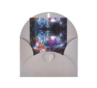 Tarjeta de felicitación impresa, diseño del universo de la madre, Navidad, galaxia, espacio, 10 x 15 cm, papel perlado con sobre, para cumpleaños, agradecimiento