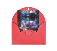 Tarjeta de felicitación impresa, diseño del universo de la madre, Navidad, galaxia, espacio, 10 x 15 cm, papel perlado con sobre, para cumpleaños, agradecimiento