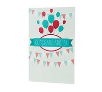 Tarjeta de felicitación Joker Greeting con purpurina interior estándar