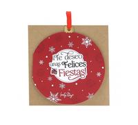 Tarjeta de felicitación Navidad - ¡Te deseo unas felices fiestas!