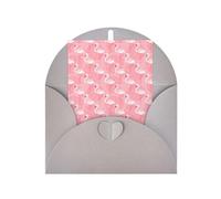 Tarjeta de felicitación navideña con estampado de hojas de palmera y flamenco de verano para cumpleaños, Acción de Gracias, Navidad, Año Nuevo