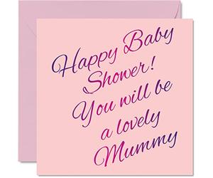 Tarjeta de felicitación para bebé con texto en inglés «You will be a Lovely Mummy for Baby Shower, Well Done Congrats New Cards, Welcome To The World, regalos para el hogar, tarjetas de felicitación