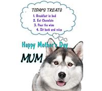 Tarjeta de felicitación para el día de la madre con texto en inglés "Happy Mother's Day Treats Today's Humour chmd279 A5 Personalizable"