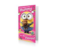 Tarjeta de felicitación para el día de la madre, mi villano favorito 1 en un Minion!
