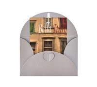 Tarjeta de felicitación para el día de la madre, Navidad, hermosa Italia, 10 x 15 cm, papel perlado con sobre, para cumpleaños