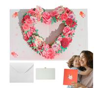 Tarjeta de felicitación para el día de la madre, tarjeta de felicitación para el día de la madre, tarjetas de felicitación 3D, tarjetas de felicitación de papel emergentes para mamá, accesorios
