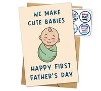 Tarjeta de felicitación para el día del padre con texto en inglés «I Love You Dad» para padre, él, papá, nuevo regalo para papá, padrastro, marido, tarjetas de felicitación de hija, hijo, hombres