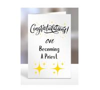 Tarjeta de felicitación por convertirse en sacerdote, regalos para hombres o mujeres, regalos para Navidad, tarjeta de felicitación, para él, ella, mujer, hombre, A5-113_38