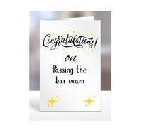 Tarjeta de felicitación por pasar el examen de bar, regalos para hombres, mujeres, regalos para hombre, mujer o persona, tarjeta de felicitación, divertida, broma, tonto, broma, mordaza, A5-128_45