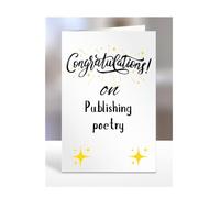 Tarjeta de felicitación por publicar poesía, regalos para hombres, mujeres, regalos para hombre, mujer o persona, tarjeta de felicitación, divertida, broma, tonto, broma, mordaza, A5-128_64