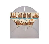 Tarjeta de felicitación romántica con patrones grises de Castle Comics de 6 x 4 pulgadas con sobre, que cubre cumpleaños, bodas y otras ocasiones