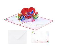 Tarjeta de felicitación romántica para parejas, nota de celebración de boda, regalo de recuerdo, mensaje de ocasión especial, tarjetas de felicitación, tarjeta de felicitación encantadora para