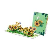 Tarjeta de felicitación única de flores coleccionables, tarjetas de felicitación para mentes creativas y entusiastas coleccionistas de tarjetas de San Valentín