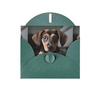 Tarjeta de felicitación verde oscuro con texto en inglés "YYHWHJDE A glaring pupit", 15,2 x 10,2 cm, diseño moderno y único para varias ocasiones