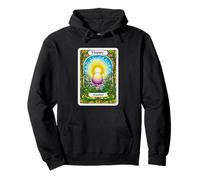Tarjeta de feliz Pascua con diseño de huevo vibrante Sudadera con Capucha