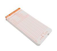 Tarjeta de Fichaje para Negocio Beige de Papel 50 Hojas