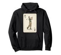 Tarjeta de Golfista Vintage para Amantes del Golf, Pasatiempos en el Campo de Golf Sudadera con Capucha