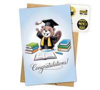 Tarjeta de graduación feliz 2026, divertidas tarjetas de graduación universitaria, regalo para estudiantes de secundaria, hija, hijo, él, sus amigos, regalos de felicitaciones, diploma de posgrado