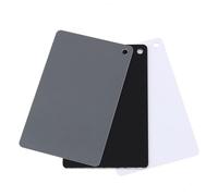 Tarjeta DE Grises Tarjeta DE Balance DE Blancos 18% DE EXPOSICIÓN Tarjeta DE FOTOGRAFÍA DE Balance DE Color 3PCS COMPROBADOR DE CÁMARA DE CALIBRACIÓN Personalizada 【Accesorio