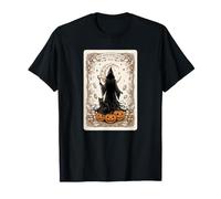 Tarjeta de Halloween The Witching Hour Mystical Witch Moon Camiseta