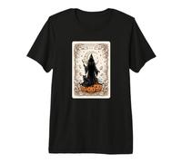 Tarjeta de Halloween The Witching Hour Mystical Witch Moon Camiseta Premium