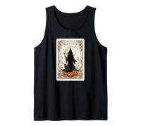 Tarjeta de Halloween The Witching Hour Mystical Witch Moon Camiseta sin Mangas