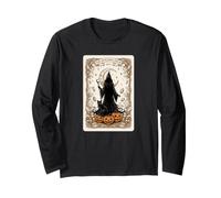 Tarjeta de Halloween The Witching Hour Mystical Witch Moon Manga Larga