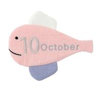 Tarjeta de hitos del mes de algodón de dibujos animados para recién nacidos, fotografía para recién nacidos, registro de memoria