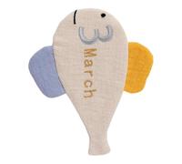 Tarjeta De Hitos Del Mes De Algodón Para Bebé De Dibujos Animados Accesorios Encantadores Para Fotografía De Recién Nacidos Regalo Para Registro De Crecimiento Infantil Del Primer Año