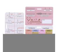Tarjeta De Identificación De Electrocardiograma: Esquema De Patrón De Pulso Con Diseño De Hoja De PVC, Inserto De Clip De Enfermería, Mapa De Señal Cardíaca Portátil, Hoja De Información De Mo