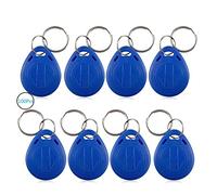 Tarjeta de identificación/Tarjeta IC de Llavero Azul 100PCS, Etiquetas de Clave de proximidad RFID modificables,Etiquetas de Token de Tarjeta de identificación/IC Llaveros(Tarjeta ID)