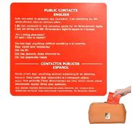Tarjeta De Inmigración | 5 Piezas Guía Acrílica de Derechos Constitucionales - Guía De Ciudadanía Acrílica Doble Cara Versión Inglés Español | para Hombre Mujer Estudiante Académico