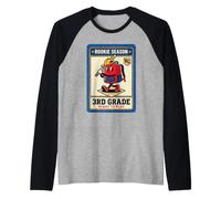 Tarjeta de Intercambio de Temporada de novatos de Tercer Grado para niños Camiseta Manga Raglan