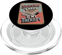 Tarjeta de Intercambio Divertida de Sleeving Cards Is My Therapy PopSockets PopGrip para MagSafe
