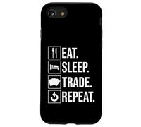 Tarjeta de Intercambio Eat Sleep Trade Repeat Carcasa para iPhone SE (2020) / 7/8