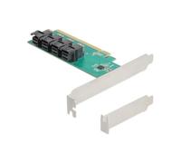 Tarjeta de Interfaz Delock 90777 PCIe x16 4 Puertos SFF-8643 NVMe Low Profile