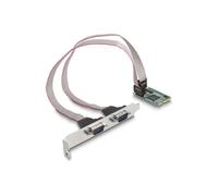 Tarjeta de interfaz DeLock 95273 Mini PCI Express 2 puertos RS-232 DB9 full-duplex