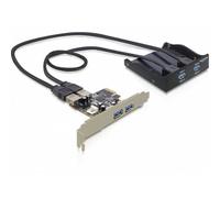 Tarjeta de Interfaz DeLOCK PCIe a USB 3.2 Gen 1 4 Puertos Negro