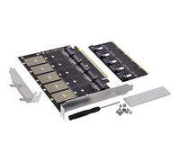 Tarjeta de interfaz InLine 76619G PCIe M.2 SATA 6 Gbit/s 5 puertos NCQ