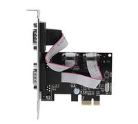 Tarjeta de Interfaz PCI-E RS232 Serial de 2 Puertos, Convertidor Adaptador de Puerto Serial RS-232 de PCI-E a Doble, Tarjeta de Interfaz RS232 Serial RS232 PCIe de 2.5 Gbps para 2000 / XP /