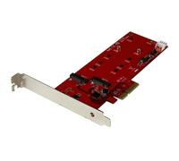 Tarjeta de Interfaz STARTECH PEX2M2 PCI Express 6 Gbit/s Doble M.2 SATA Perfil Bajo
