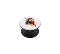 Tarjeta de Jesús King, Cristo Cristiano, creyentes religiosos, Corazones PopSockets PopGrip Adhesivo