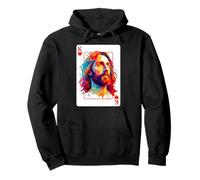 Tarjeta de Jesús King, Cristo Cristiano, creyentes religiosos, Corazones Sudadera con Capucha