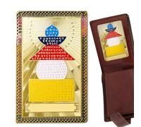 Tarjeta de la suerte de Dios de la Riqueza Chino Dios de la Riqueza, tarjeta tradicional china de oro coleccionable, tarjeta de oro para amigos de la familia, decorativa para riqueza y buena suerte