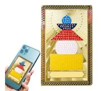 Tarjeta de la suerte del dios de la riqueza del chino del dios de la riqueza, tarjeta de oro con talismán para amigos de la familia, decorativa para la riqueza y la felicidad para